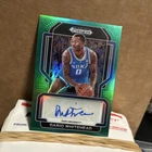 Panini 2022-23 Prizm Draft Picks Freshman Signatures Dariq Whitehead Duke Auto