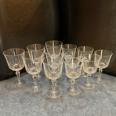 Vintage Cristal d'Arques-Durand Lead Crystal Glasses 12 piece set