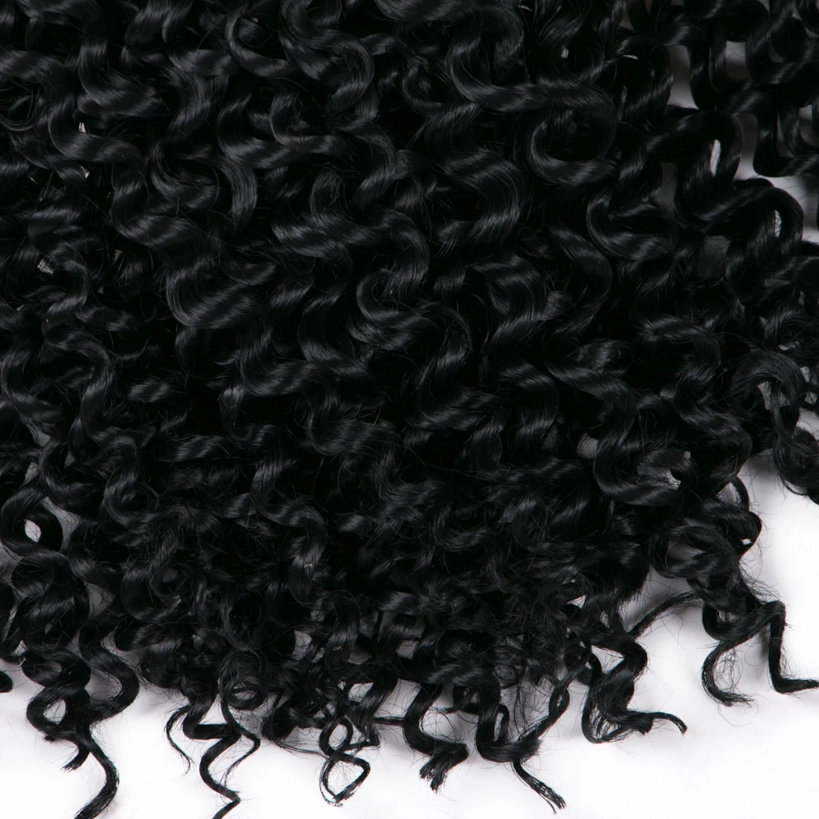 100% Real Natural Water Wave Crochet Braids Deep Curly as Human Hair Extensions - Image 4 of 4