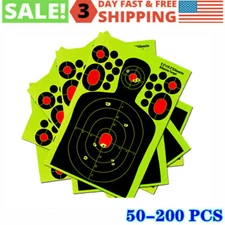 Shooting Targets Reactive Splatter Range Paper Target Gun Shoot Rifle 40 Packs