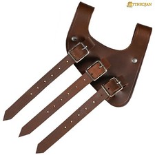 Medieval Leather Sword Frog Rapier Sword Armor Holder Renaissance Cosplay Brown