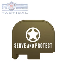 Rowe Tactical Rear Slide Cover Plate for Glock G43 G43x G48-OD-Serve and Protect