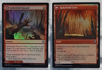 Spikefield Hazard / Stachelfeld-Gefahr - UC/Foil - Zendikars Erneuerung EN/DE/NM