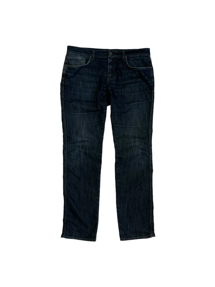 Pantalones de mezclilla rectos calce ajustado regular azul talla 38 Z Zegna para hombre Foto 2 de 4
