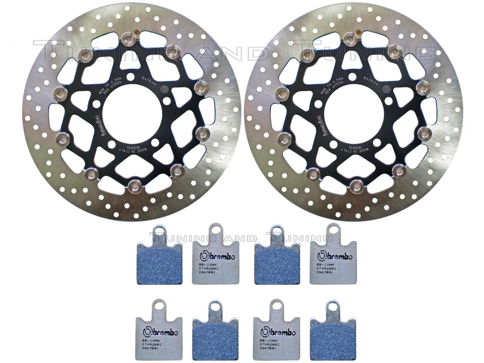 Disques frein avant BREMBO+Plaquettes RC POUR KAWASAKI Z 750 R 2011 2012 12 - Photo 1/1