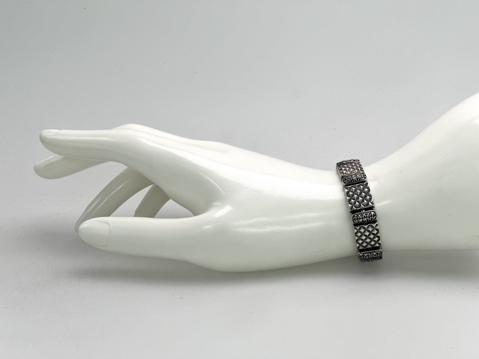 Solid Crafted 925 Sterling Silver Bracelet for th… - image 9