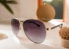 NEW Oscar by Oscar de la Renta 3119 Brown Gold Aviator Unisex Sunglasses /1336/