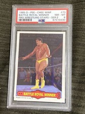 1985 O-pee-chee WWF #73  Battle Royal Winner-Andre The Giant  Rookie PSA 8