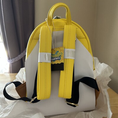 NWT Loungefly x Nickelodeon SpongeBob SquarePants Yellow Kids Mini Backpack Loungefly Nickelodeon Spongebob SquarePants Faux Leather  main image 2