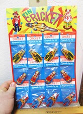 vintage 1960s Store Display Western Clickers, Made in Japan tin lithographed