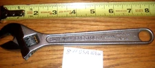 CRESTOLOY  8"   CRESCENT ADJUSTABLE  WRENCH #  USA  SATIN FINISH NY