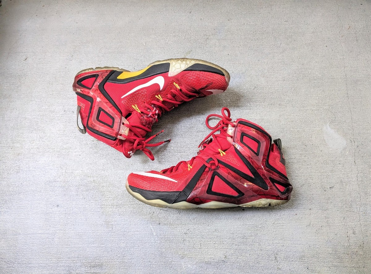 Nike LeBron 12 Elite Team Men 10.5 Red Basketball King James