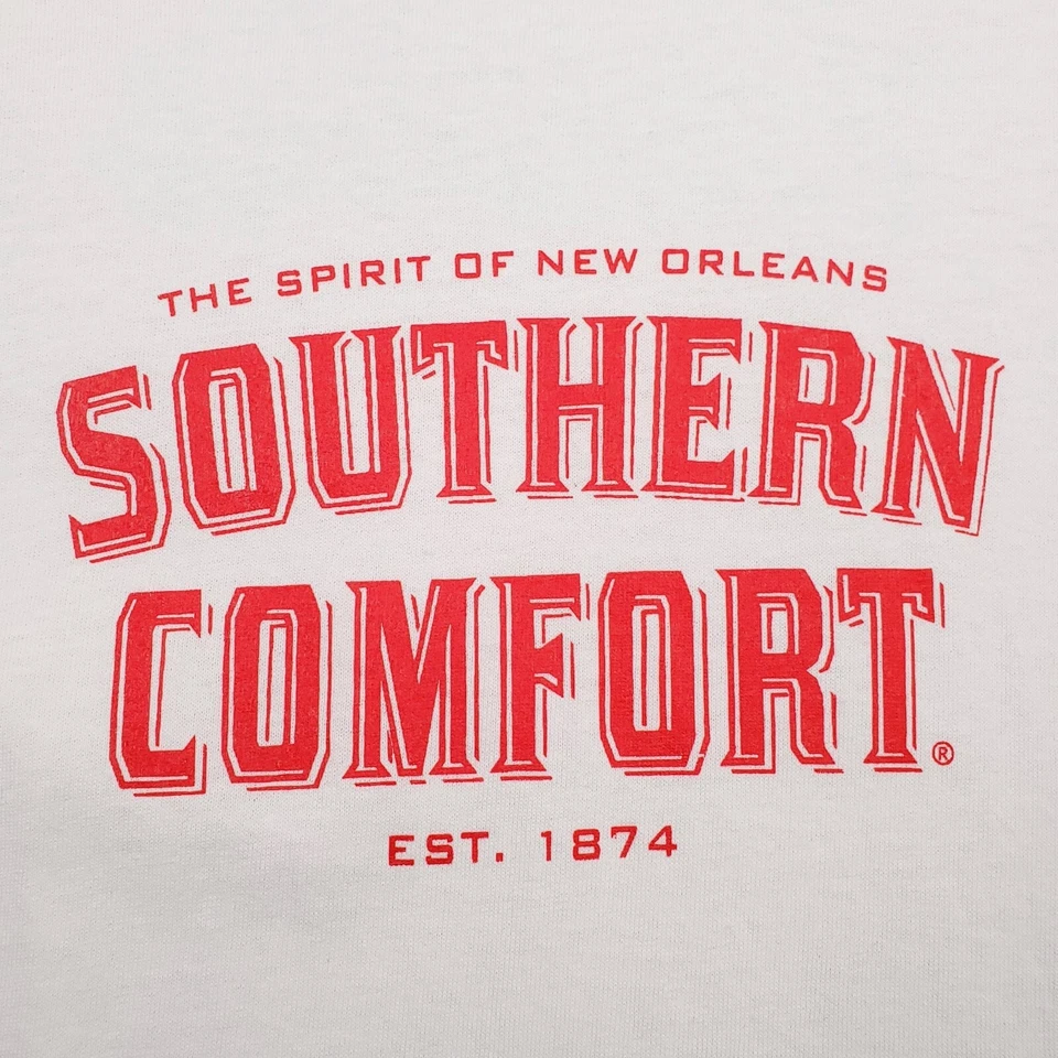 Camisa Southern Comfort Adulto Extra Grande Blanca Alcohol Spirit Promo Algodón Pesado Foto 2 de 4