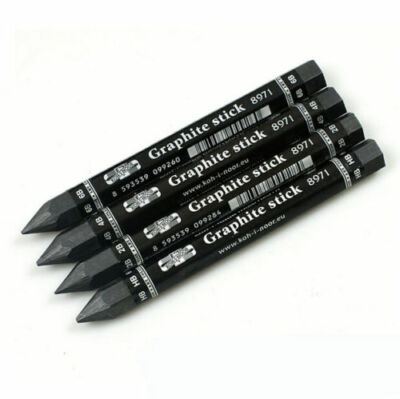 KOH-I-NOOR Jumbo Graphite Woodless Stick 8971 HB 2B 4B 6B Pencil Drawing Art