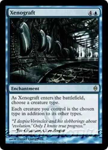 XENOGRAFT New Phyrexia MTG Blue Enchantment RARE - Bild 1 von 1