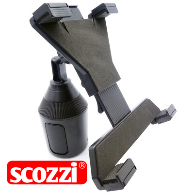 SCOZZI  Tablet Halterung Auto Getränkehalter Universal 7-11'' KFZ LKW Halter