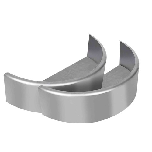 Pair of Steel Round Single Axle Trailer Fenders & Fender Backs For 14