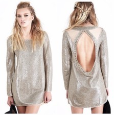 Spell & the Gypsy ꊛ Bond Girl Mini Sequin Dress NWT SZ L