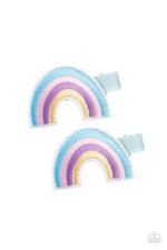 Paparazzi FOLLOW YOUR RAINBOW blue HAIR CLIP