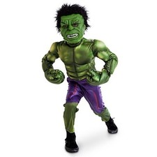 Disney Store Incredible Hulk Deluxe Costume Marvel Avengers Boy Halloween NEW