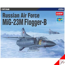 ACADEMY 1/48 Russian Air Force MIG-23M Flogger-B Plastic Hobby Model Kit #12344