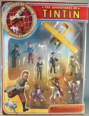 NEW! PLASTOY TINTIN Collection Snowy Small Figure Figurine Set F