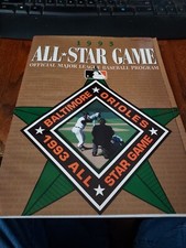1993 MLB All-Star Game Program + 3 Upper Deck Autograph Sheet Prints ORIOLES