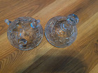 Tri-Footed Round Cut Glass Covered Candy Dish (Waterford?) Vintage — photo 2