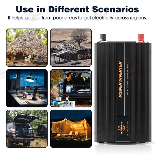 4000W Car Power Inverter DC 12V To AC 110V 120V LCD Modified Sine Wave Converter - Picture 6 of 17