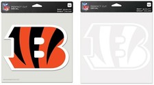 NFL Cincinnati Bengals Wincraft Clear or Color 8" x 8" Perfect Cut Decals NEW
