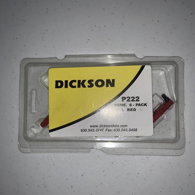 Dickson P222 Chart Recorder Pens Red Pk6 for sale online eBay
