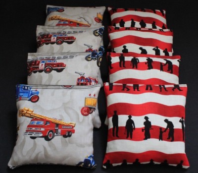 Fire Fighter Fire Rescue Dept Beanbags 8  ACA Regulation Corn Hole Game Bags