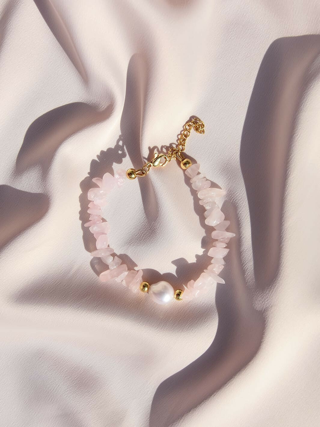 Bracelet rose en perles fantaisie LUVYA pour femme style bohème