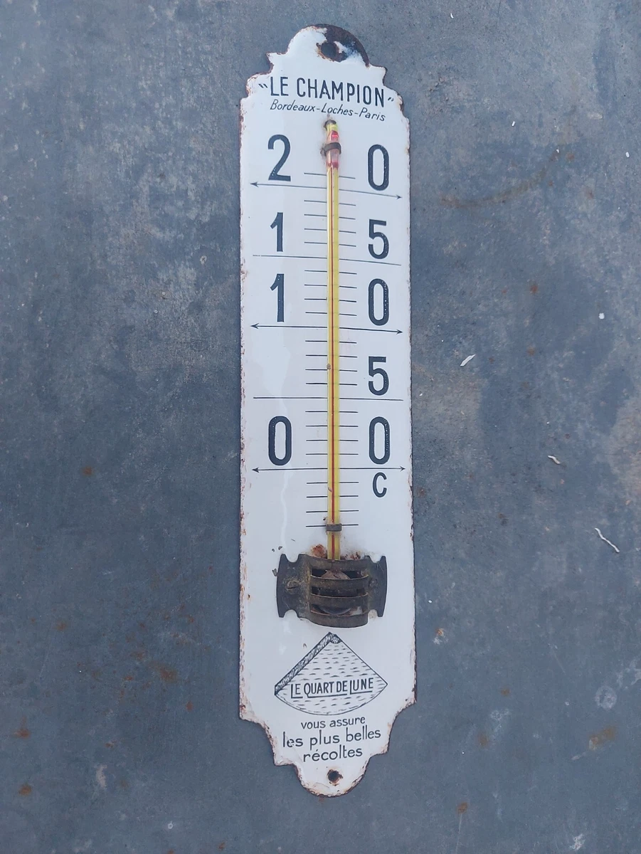 Thermomètre émaillé TEXACO | Au temps qui passe