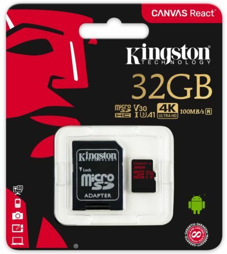 Kingston Micro SD Card 8GB 16GB 32GB 64GB 128GB w/ Adapter Memory