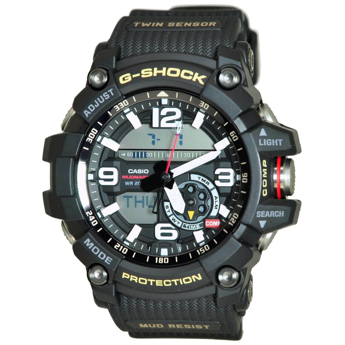 Casio G-shock Gg1000-1a MUDMASTER Twin Sensor Compass Black 200m