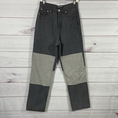The Kript Jeans Straight Leg Womens Size S Gray.