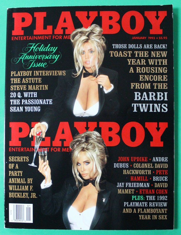 PLAYBOY JANUARY 1993 - PLAYMATE ECHO JOHNSON - HOLIDAY ANNIVERSARY ISSUE