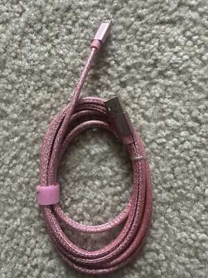 Pink Color USB Data Charger 5 feet Long Cable Micro-USB Connector Cord Wire