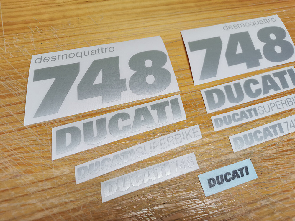 Autocollants Stickers Ducati 748 Desmoquattro - Série Neuve - Origine Italie