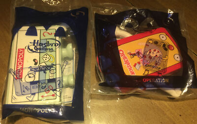 lot 2 MCDONALDS HAPPY MEAL TOY  HASBRO 2 And 3 Operation Life Monopoly