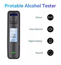 Portable Digital Breath Alcohol Tester Breathalyzer Analyzer Police Detector-USA