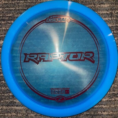 NEW DISCRAFT Z LINE RAPTOR DISC GOLF DISTANCE DRIVER 173-4G BL/RD @ LSDISCS