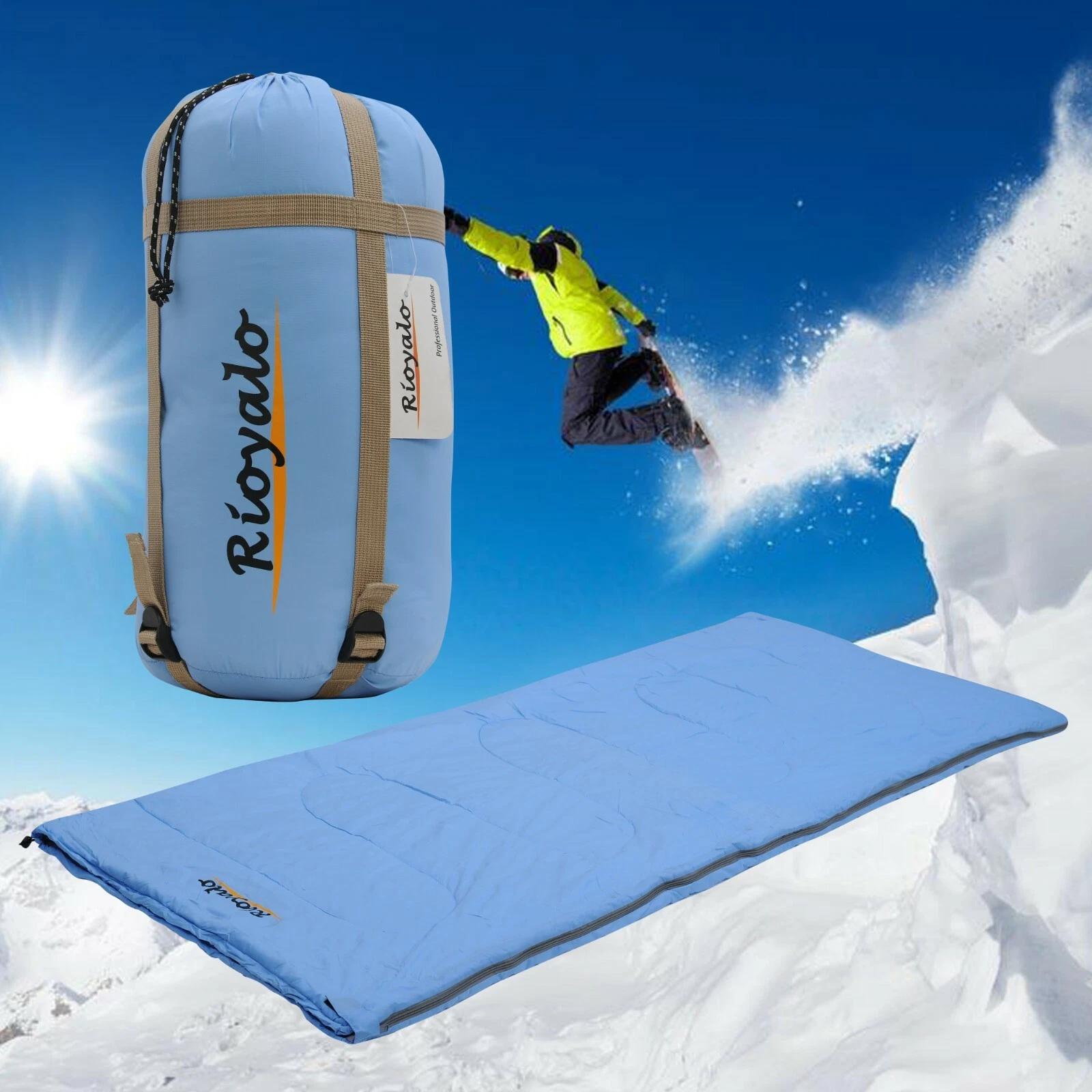 3 Season Ultralight Sleeping Bags for Adults w. Sack - waterproof backpacking
Opens in a new window