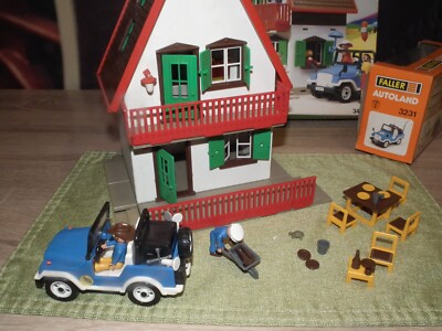 Faller Playtrain - Große Villa+ Auto-Läuft + Figuren+Zubehör + OVP /SUPER PREIS!