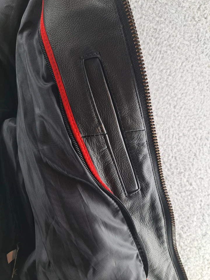 Milwaukee Leather Motorcycle Riding Jacket Womens Large Black Braided Biker Road - Image 4 of 4