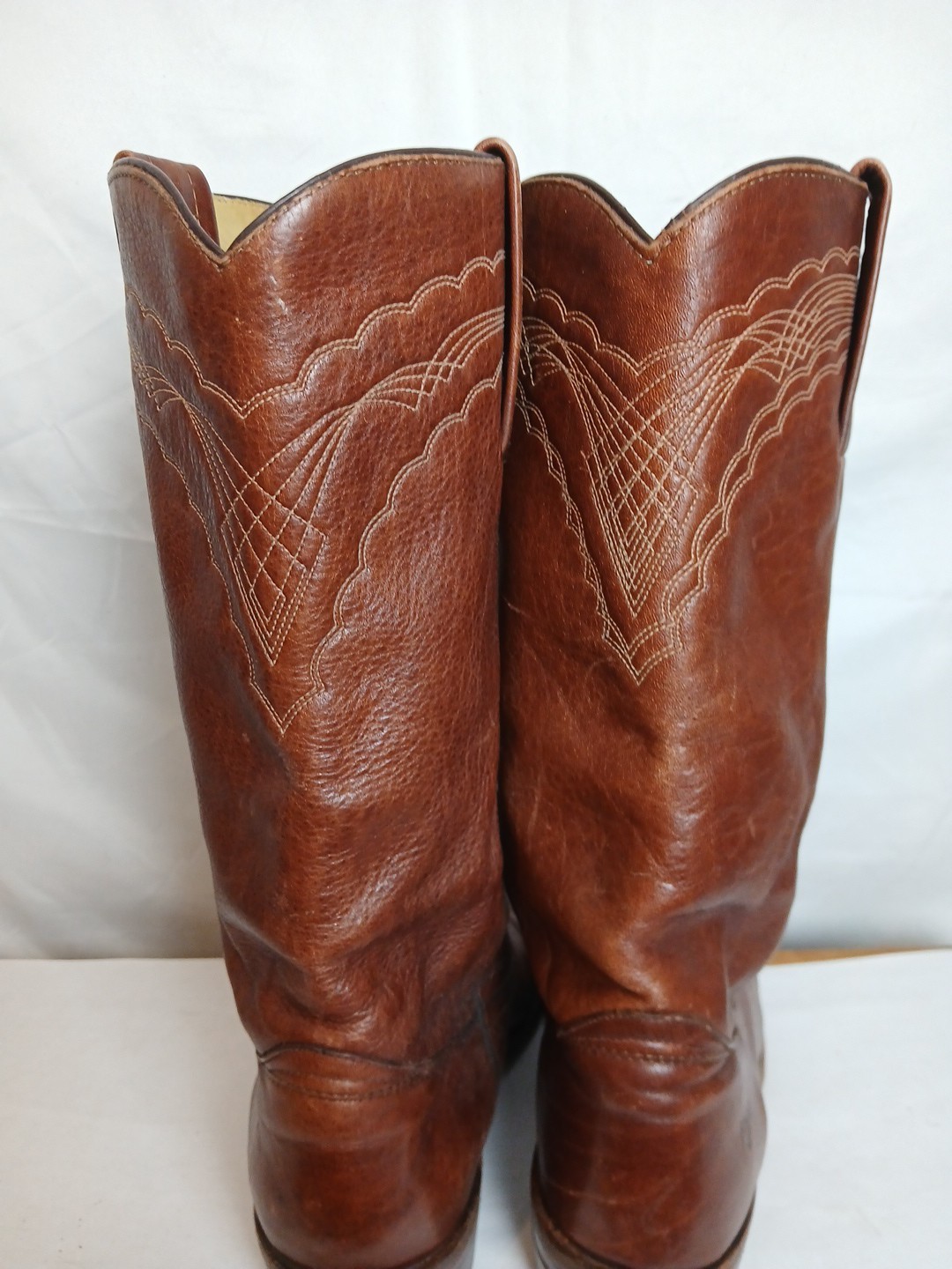Frye Men's Size 10M Western Cowboy Boots Brown Si… - image 7