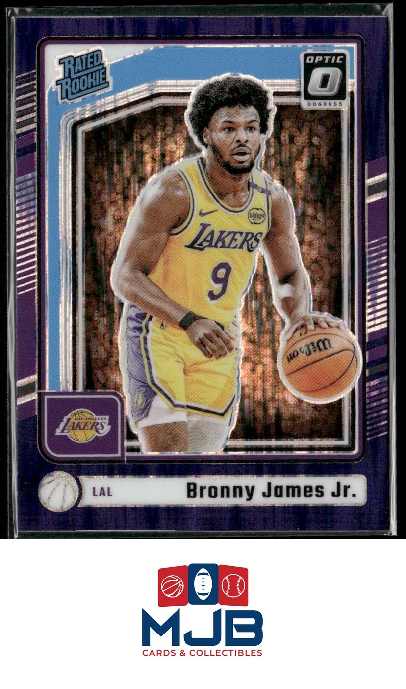 2024-25 Donruss Optic Bronny James Jr. Purple Shock Rookie #282