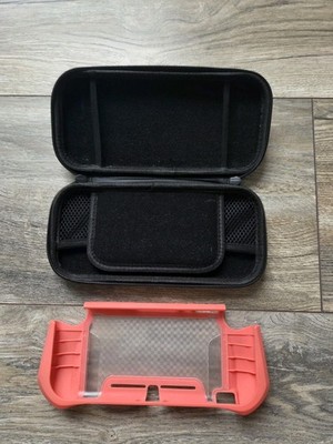 Nintendo Switch Case Schutzhülle Tasche Netzteil Kabel Handgriff Coral Zubehör