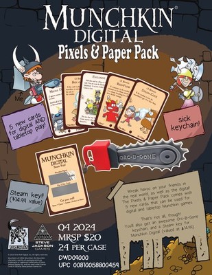 DWD09000 Dire Wolf Digital Munchkin Digital: Pixles & Paper Pack